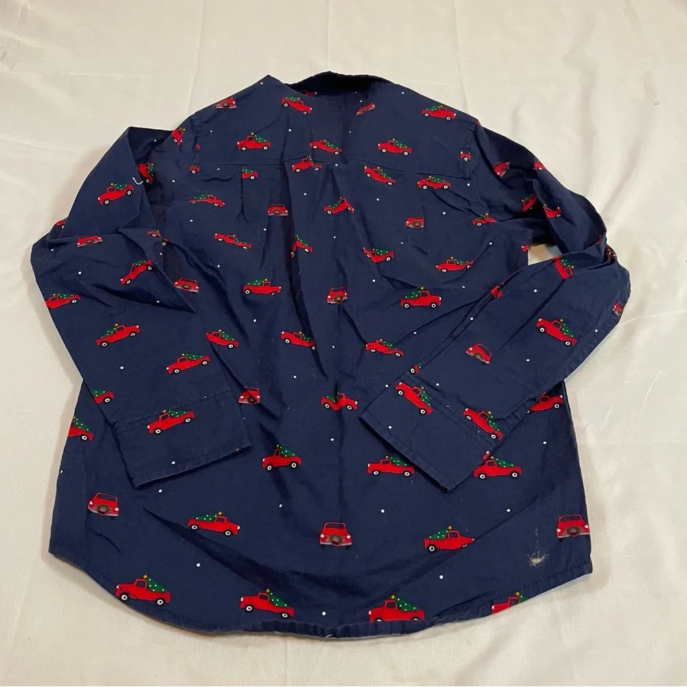 The‎ Children's Place Blue Shirt with Red Car Print